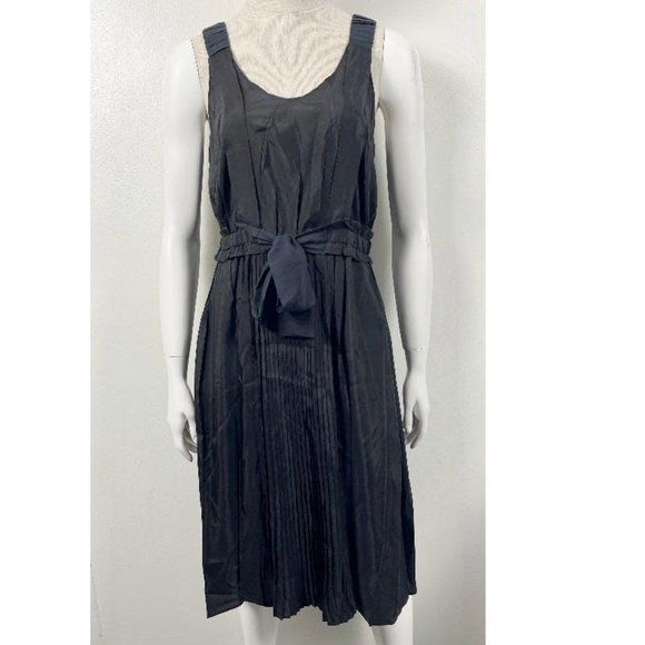 COTELAC Dresses & Skirts - COTELAC BLACK PLEATS TANK DRESS